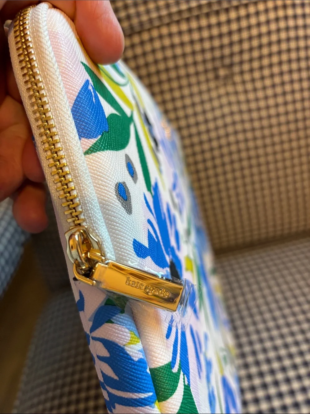kate spade Madison Blue and Pink Floral  15” Laptop Sleeve